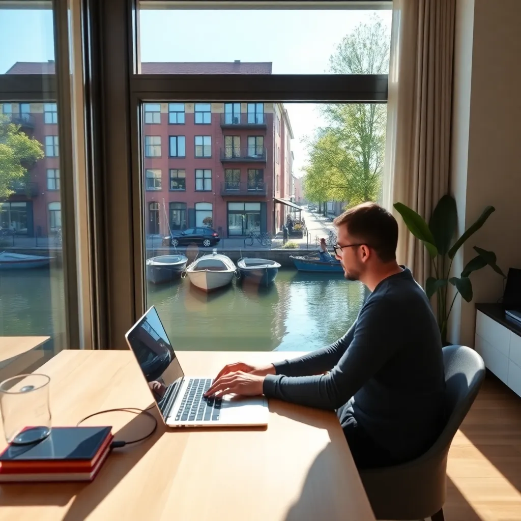 Content creator die samenwerkt met Nederlands merk